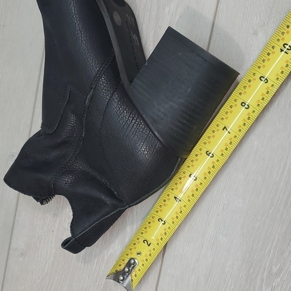 NEW Lucky Brand Kamren Ankle Leather Heels Open Toe shoes boots sandals - Picture 15 of 16